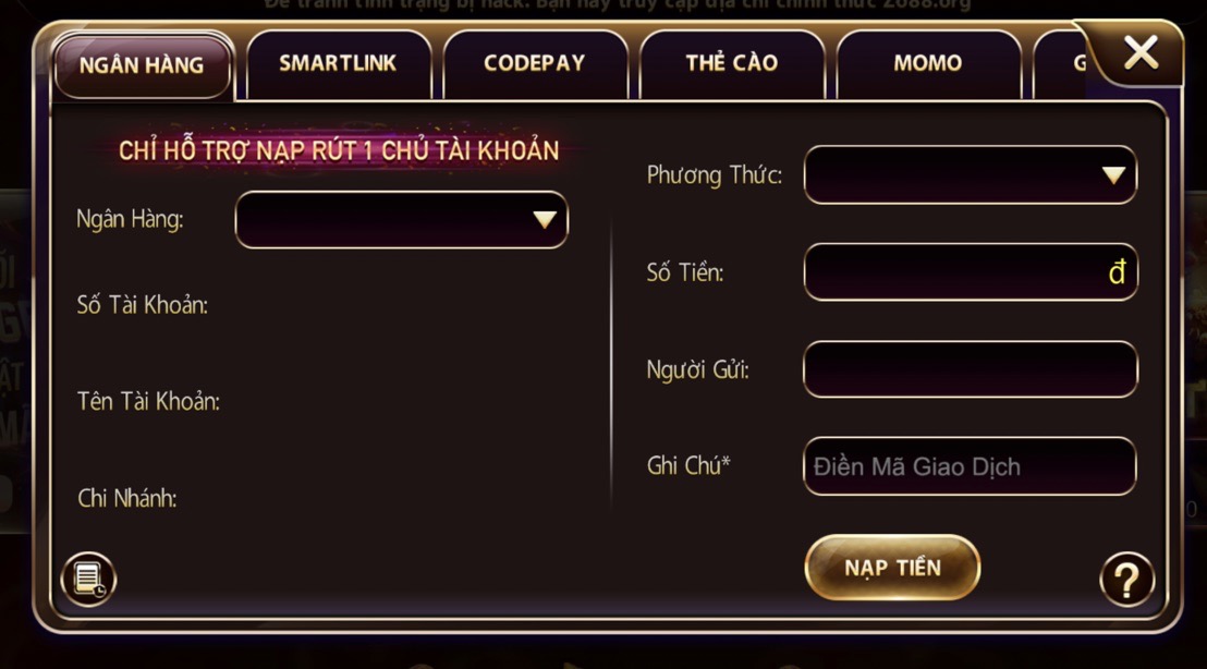 Làm thế nào để nạp tiền vào tài khoản để thưởng thức các tựa game Tobet? - Tobet