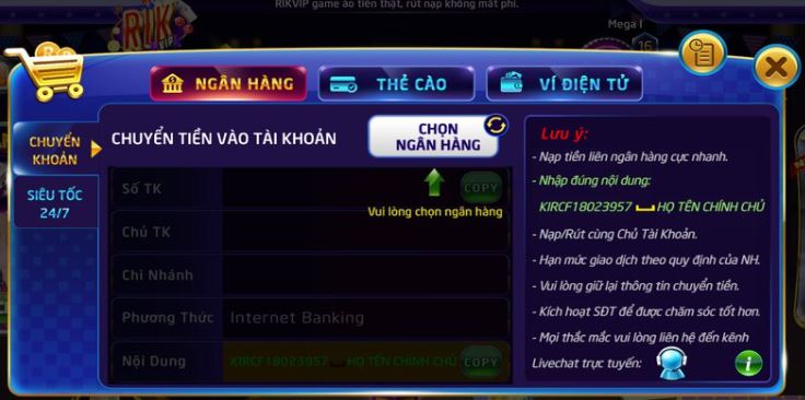 Nạp và rút tiền nhanh chóng, tỷ giá hối đoái 1:1 được xếp hạng Banca - Banca